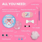 Cookie Box Crochet Kit for Beginners – Gift Set to Make Bunny Lola Amigurumi Plushie – Easy DIY Crochet & Knitting Starter Kit with Video and PDF Tutorials