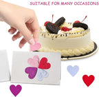 Heart Stickers, Self Adhesive Heart, Felt Decoration for School Bag, Craft Stickers for Scrapbooking Supplies Kit