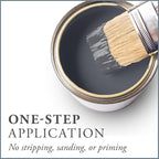 AMY HOWARD AT HOME Chalk-Based One Step Paint for Furniture, Cabinetry, Decor, Finish, and More | No Stripping, Sanding, or Priming | Medium Base | 32 Ounce | Vanderbilt Gray