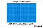Dahle Vantage 10693 Premium Self-Healing Cutting Mat, 24"x36", 1/2" Grid, 5 Layers for Max Healing, Perfect for Crafts & Sewing, Blue