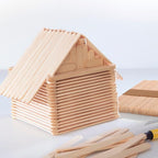 Darice 1000 Pcs Popsicle Stick, 4.5" Natural Wood Craft Sticks Supplies, Ice-Cream Stick Pop, Ages 3+