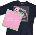 Rainbow Pink Glitter HTV Heat Transfer Vinyl Bundle 8 Sheets-12 x12 Iron on for DIY Shirts Gifts