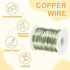 uxcell 16 Gauge / 1.5mm Anodized Aluminum Wire for Jewelry Craft Making, 102 Feet Bendable Flexible Wire for DIY Home Decor Gardening Sculpture, Grass Green