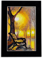 8.5x11 Mat Bevel Cut for 7x9 Photos - Acid Free Black Suede Precut Matboard with Backing Board and Crystal Clear, Self Seal Photo Mat Bag - for Pictures, Photos, Framing - 4-ply Thickness