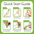 4 Dual Tip Green Paint Pen Metallic - Fine Tip & Medium Acrylic Paint Markers - Green Marker for Metal, Wood, Rock Painting, Canvas, Ceramic, Glass, Fabric, Leaf and Plastic - Water-based Ink