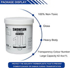 SNOWSUN Large Bulk Acrylic Paint, Titanium White Acrylic Paint 1L /42.4 oz, and 25ml*2 Pouch Charcoal Black, Gloss Non-Toxic Heavy Body Paints, Thick Art Paints for Multi-Surface Canvas Wood Ceramic Fabric Wall- Ideal for Artists & Beginners
