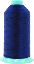 Mandala Crafts Bonded Nylon Thread Dark Blue Heavy Duty Sewing Threads - 415 YDs Size 346 210D T350 Tex 350 Thread for Leather Jeans Weaving Outdoor Marine Upholstery Threads
