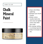 Dixie Belle Paint Company Chalk Finish Furniture Paint - Mason Dixon Gray (4oz) - Matte Charcoal Gray Chic Chalk Mineral DIY Furniture Paint
