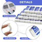 72 Pack White Eraser for Pencil, Bulk Art Erasers for Drawing Sketching, Pencil Erasers Rubber for Kids Prize, School Classroom Students, Office Supplies