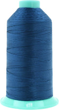 Mandala Crafts Bonded Nylon Thread Airforce Blue Heavy Duty Sewing Threads - 415 YDs Size 346 210D T350 Tex 350 Thread for Leather Jeans Weaving Outdoor Marine Upholstery Threads