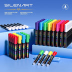 SILENART Purple Chalk Markers - 15mm Jumbo Tip Car Marker - Wide Thick Window Chalk Pen for Chalkboard, Window, Glass, Mirror, Blackboard