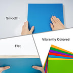 ROBOTIME 7-Pack Double-Sided Colored 1/8" Plywood Sheets - 12 x 16 x 1/8 Inch - Roller-Coated Solid Color 3mm Craft Wood Sheets for Laser Cutting, Engraving & Wood Burning - Assorted Colors