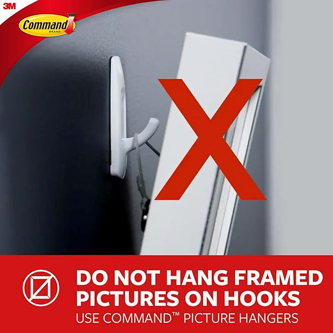 Command 5 lb Universal Picture Hanger, 1 Frame Hanger, 2 Command Strips and 2 Frame Stabilizer Strips for Sawtooth, D-Ring, Wire, Keyhole and Other Frames, Damage-Free Hanging for Home Decor