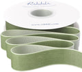 Ribbli Sage Green Velvet Ribbon 1 Inches Continuous10 Yard Spool Spring Moss Christmas Ribbon for Gift Wrapping Crafts Home Decor