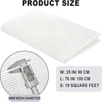 ZENFUN 35" X 76" Mosaic Mesh for Back Mounted Tile, 4.2 oz Fiberglass Mesh Backing Boast for Tile Installation, DIY Handcraft, Wall and Ground Treatment, Supplies Tools (Non Sticky)