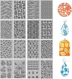 CHGCRAFT 16 Sheets Banana and Apple Clay Texture Mat Mushroom Pattern Polymer Clay Texture Sheets DIY Tools for Pottery Earring Jewelry Making Stamp Engraving Machines, 4x2.6inch