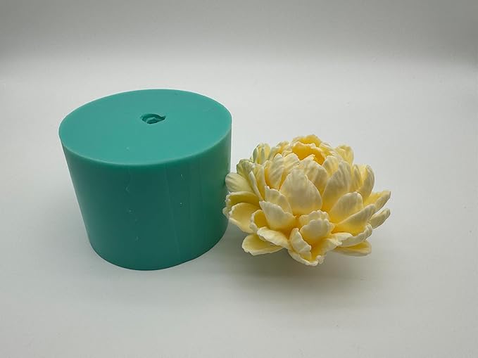 3D Chrysanthemum Flower Candle Wax Silicone Mold, DIY Resin Epoxy Flower Craft Molds Aroma Gypsum Polymer Decoration Arts Silicone Mould