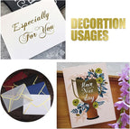 Briartw 20x29cm Hot Foil Paper 50 Sheets Pack Toner Reactive Foil Hot Stamping Foil Paper by Laser Printer and Laminator for Scrapbooking Craft Cardmaking DIY Album (Coffee Color, 100 Sheets)