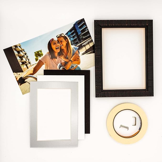 11x14 Mat for 8.5x11 Photo - Precut Metallic Silver Picture Matboard for Frames Measuring 11 x 14 Inches - Bevel Cut Matte to Display Art Measuring 8.5 x 11 Inches - Acid Free Pack of 25 MATS