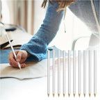 lyforx 30 Pack Sewing Marking Pencils for Fabric Quilting Pencil Tailor White Mark Pencils Fabric Chalk Pencil Marking and Tracing Tools