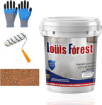 Louis Forest Epoxy Floor Paint, High-Gloss Marble Effect Coating, Epoxy Colored Sand Floor Paint, Wear-Resistant and Non-Slip for Indoor Outdoor (0.5KG-Orange)