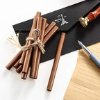 Nuanchu 15 Pcs Glue Gun Sealing Wax Sticks Retro Vintage Wax Sticks for Seal Stamp and Letter for Wedding Invitations Card Envelope Christmas Holiday Gift Ideas(Red Copper)