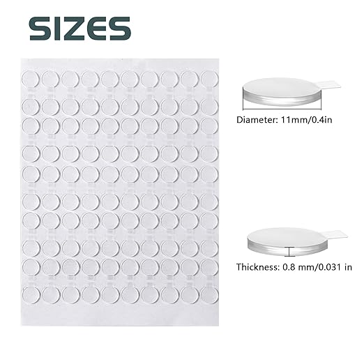 Adhesive Stick dots Two-Sided Sided Mounting Putty Stick Tack for Wall Hanging Crafts Balloons Festival Party Decorations,Clean Removable(0.4"*0.4"-1000)