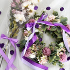 TONIFUL 1 Inch x 100yds Purple Satin Ribbon, Thin Solid Color Satin Ribbon for Gift Wrapping, Crafts, Hair Bows Making, Wedding Party Decoration, Invitation Cards, Floral Bouquets, Christmas,Halloween
