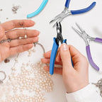 6 Pcs Jewelry Pliers Set, Include Needle Round Bent Nose Zipper Wire Cutter Jewelry PliersJewelry Making Tools for Jewelry Making Repair/Crafting/Wire Wrapping Supplies