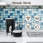 36" x 118" Mosaic Mesh for for Back Mounted Tile with Gloves, Fiberglass Mosaic Mesh Backing Boast for Tile Installation Supplies Tools, Non Sticky (36" x 118")