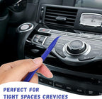 Minatee 18 Pieces Non-scratch Plastic Scraper Tool Multi-purpose Carbon Fiber Pen-shaped Plastic Scraper for Cleaning Small and Narrow Space(Blue)