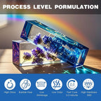 300g UV Resin kit, Crystal Clear Hard, Premixed UV Epoxica Resina Fast Curing Sunlight Activated with Casting Tools for Beginners Jewelry Making, DIY Art Crafts, Coating