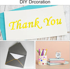 MECCANIXITY 50 Sheets Heat Reactive Foil, 20x29cm Laser Gold Foil Transfer Sheets Toner Reactive Foil Transfer Foil Sheets Hot Foil Stamping Paper for Crafts DIY Cardmaking Album Decoration