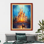 Artvxeay Stamped Cross Stitch Kits Beginners Full Range of Embroidery Starter Kits for Adults Printed Cross Stitching DIY Needlepoint Kit 11CT - (Castle Exploration 16x20 inch)