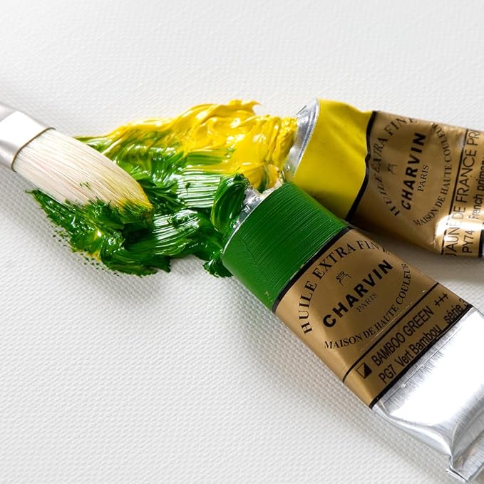 Charvin Extra Fine Oil Paint, Cadmium Scarlet 20 mL - Triple-Milled, Rich Texture, Poppy Oil-Based, Light-Fast, Handmade, Archival Quality