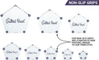 The Quilted Bear Triangle Quilting Templates – 8 Clear Non-Slip Acrylic Quilt Templates for Precise Fabric Cutting & Stress-Free Machine Quilting - Ideal for Quilt & Sewing Supplies (¾–3")