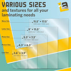 Matte Thermal Laminating Pouches, Matte Finish, 9 x 11.5 Inches 5 MIL Thickness, 30 Pack, Fitted for Letter Size Laminating Sheets 8.5 x 11