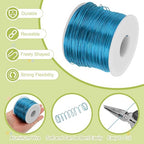 MECCANIXITY 20 Gauge Anodized Aluminum Craft Wire Bendable Bonsai Training Wire 771 Feet 0.8mm for Sculpting Crafts Wreath Floral Beading Jewelry Making, Blue