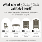 Chalky Chicks All-in-One Chalk Paint for Furniture or Cabinet - 4 Fl Oz - Matte Finish Beachwood (Brown/Gray) for Metal, Wood Furniture Paint - No Sanding All-in-One for Home Decor & Crafts, USA Made