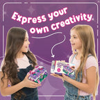 PURPLE LADYBUG Design Your Own Jewelry Box Craft Kit with Clay & Gem Stickers – Craft for Girl 8-12, Girls Arts & Crafts Age 6-8 & Up – Birthday Gift for Girls 8-10 Years Old