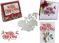 Metal Cutting Dies DIY Merry Christams Embossing Stencil Template Scrapbooking Card Making Mold Photo Album Arts Crafts Tools (Merrry Christmas-6.6x6.3cm)