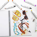 Bianyo Mixed Media Paper Sketchbook, 11" X 14", 60 Sheets/Each, 123 LBS/200 GSM, Spiral-Bound Pad, Perforated, Ideal for Wet & Dry Media Like Marker, Watercolor, Acrylic, Pastel, Pencil