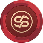 SLOWPLAY Godel Clay Poker Chips, 14 Grams Heavyweight Clay Composite, 40mm Large Chips in Bulk, Pack of 50 in Red Without Denomination