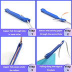 Copper Foil Hand Foiler and Foil Dispenser Kits (Dispenser Blue)