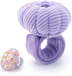 Wrist Pin Cushions, Sewing Needle Cushion kit with 1Pcs Elastic Strap Finger Ring Pincushions, Adjustable Strap Handcraft Needles Holder for Sewing and Quilting. (Purple)