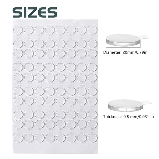 Adhesive Stick dots Two-Sided Sided Mounting Putty Stick Tack for Wall Hanging Crafts Balloons Festival Party Decorations,Clean Removable()