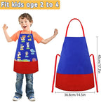 Felt Aprons for Toddlers & Kids - 3 Pocket Educational Storytelling Apron for Preschool, Autism, Classroom, and Homeschooling - Durable, Washable, and Interactive Learning Tool