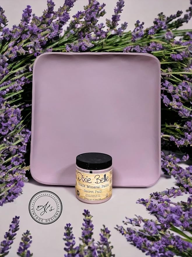 Dixie Belle Paint Company Chalk Finish Furniture Paint – Secret Path (1 Gallon / 128oz) – Matte Dusty Lilac Chic Chalk Mineral DIY Furniture Paint