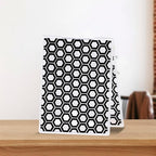 Threetols 3-D Textured Impressions Embossing Folder, Honeycomb Background Embossing Folder for Card Making, Hexagon Frame DIY Plastic Scrapbooking Photo Album Card Paper DIY Craft Decor Template Mold