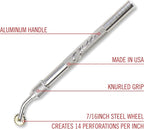 Excel Blades Pounce Wheel - 7/16-Inch Stainless Steel Tracing, Perforating, Cutting, Sewing, Quilting & Embossing Tool